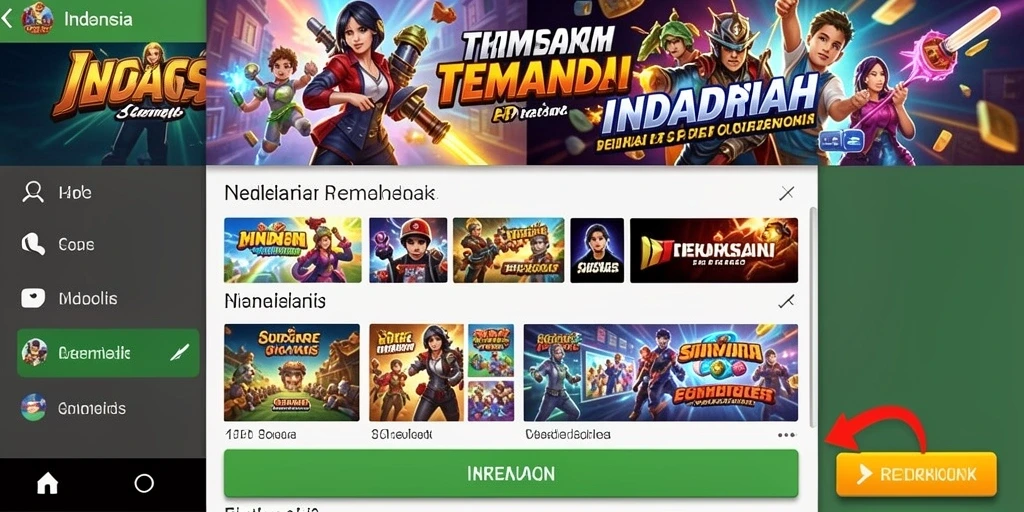 Tampilan awal permainan yang menarik.