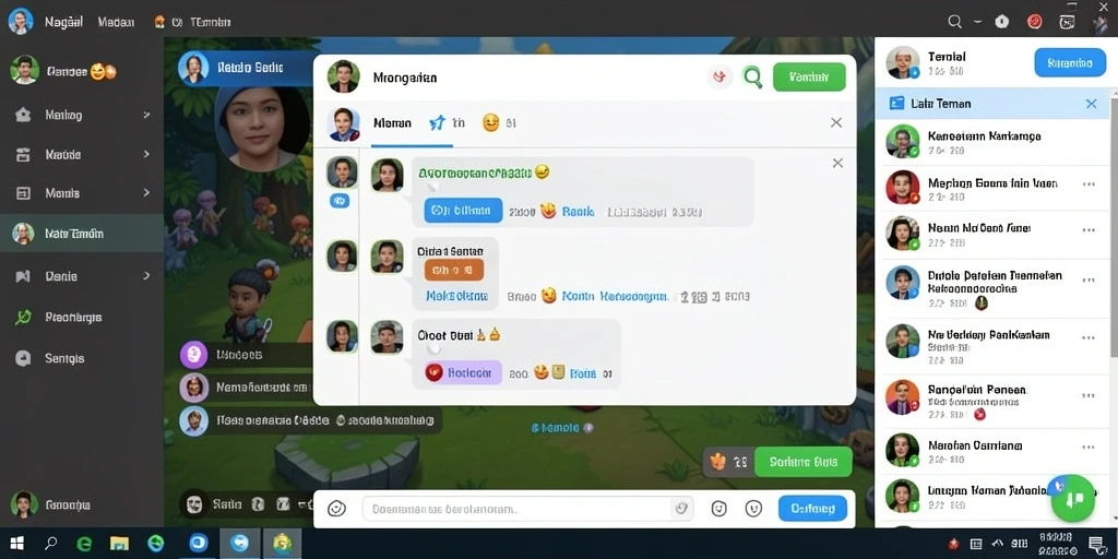 Screenshot menampilkan karakter lucu dalam game PISANG123.