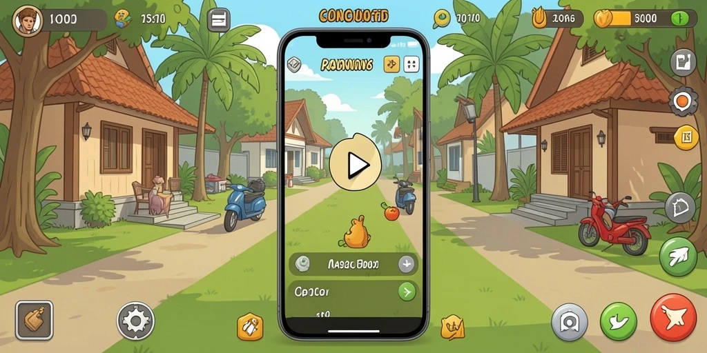 Screenshot menampilkan karakter utama dalam pertempuran epik.